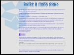 les boites à mots doux